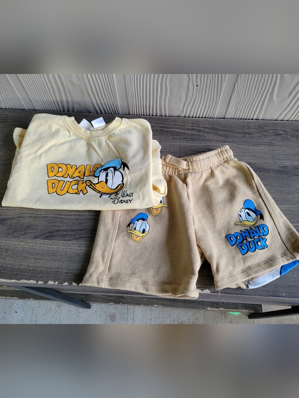 Zara Donald Duck Short Set